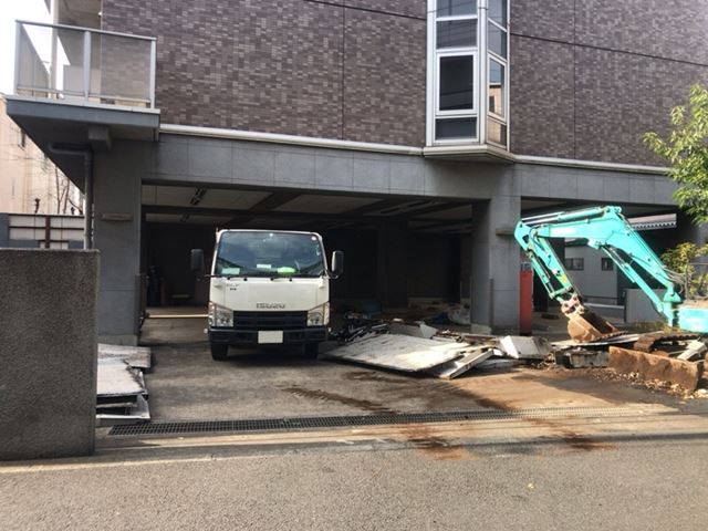 機械式駐車場撤去工事(神奈川県横浜市鶴見区朝日町)後の様子です。